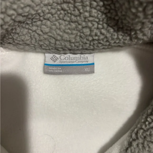 Columbia Sherpa Pullover - Cream & Taupe Pocket - Picture 5 of 5